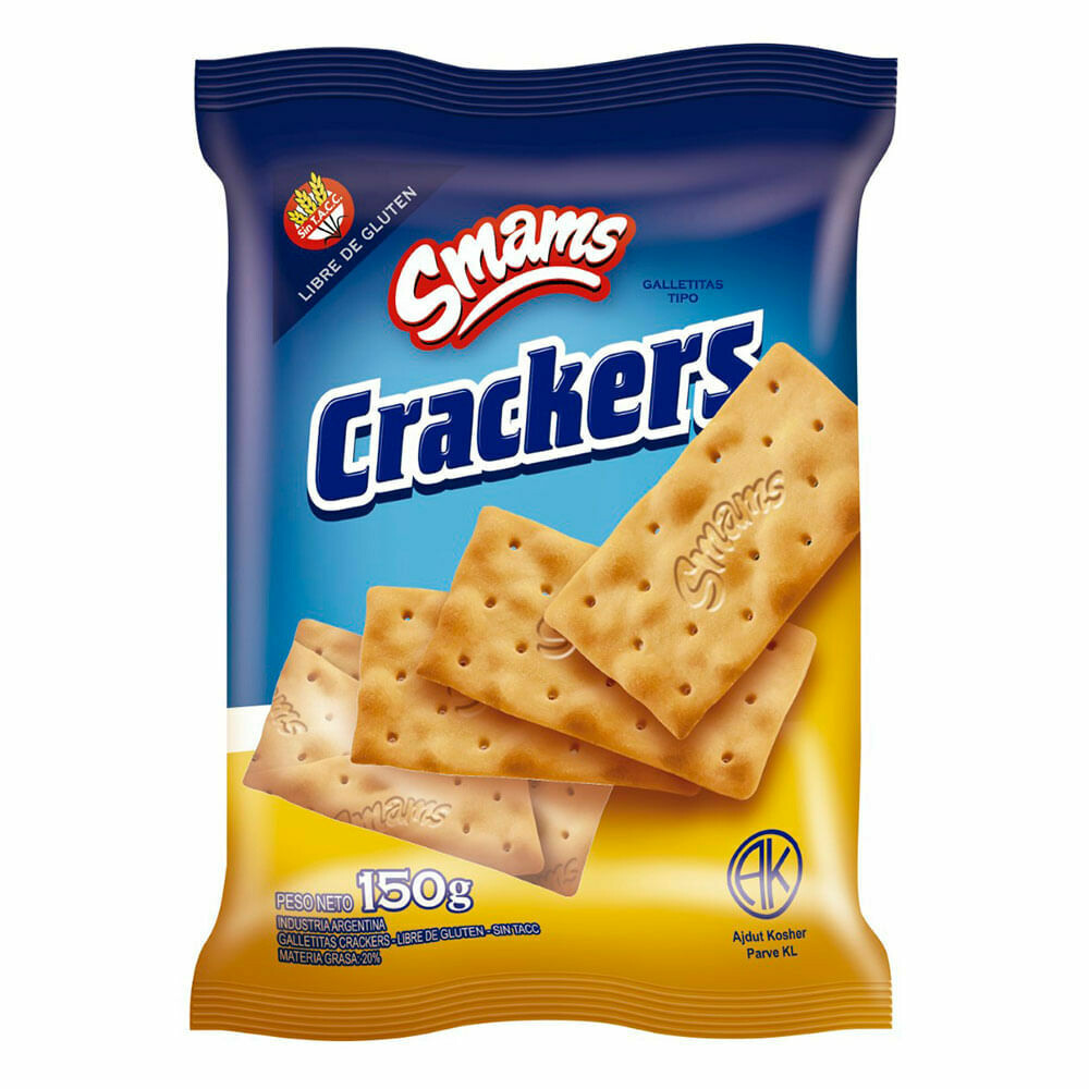 CRACKERS SMAMS - SIN TACC 150 GR