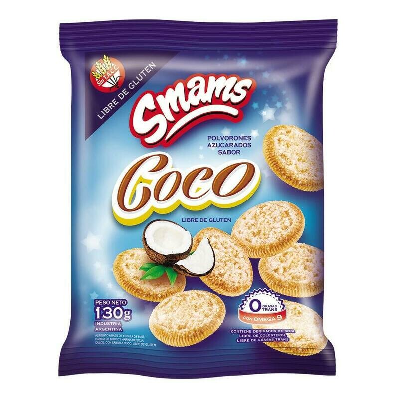 POLVORONES COCO SMAMS - SIN TACC 130 GR