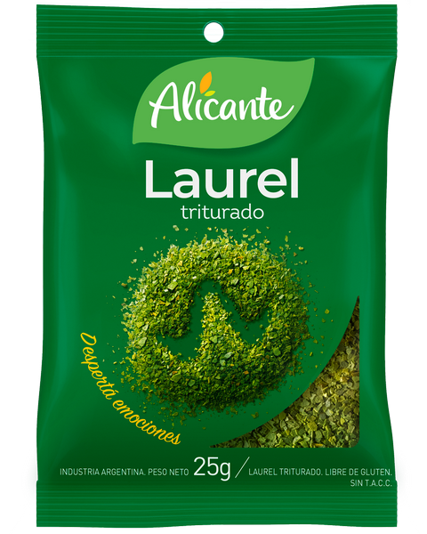 LAUREL TRITURADO ALICANTE 25 GR SIN TACC PACK 3U