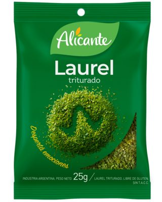 LAUREL TRITURADO ALICANTE 25 GR SIN TACC PACK 3U