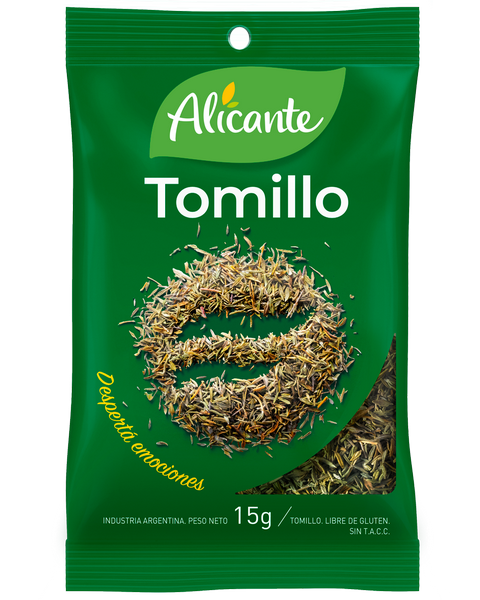 TOMILLO ALICANTE 15 GR SIN TACC PACK 3U