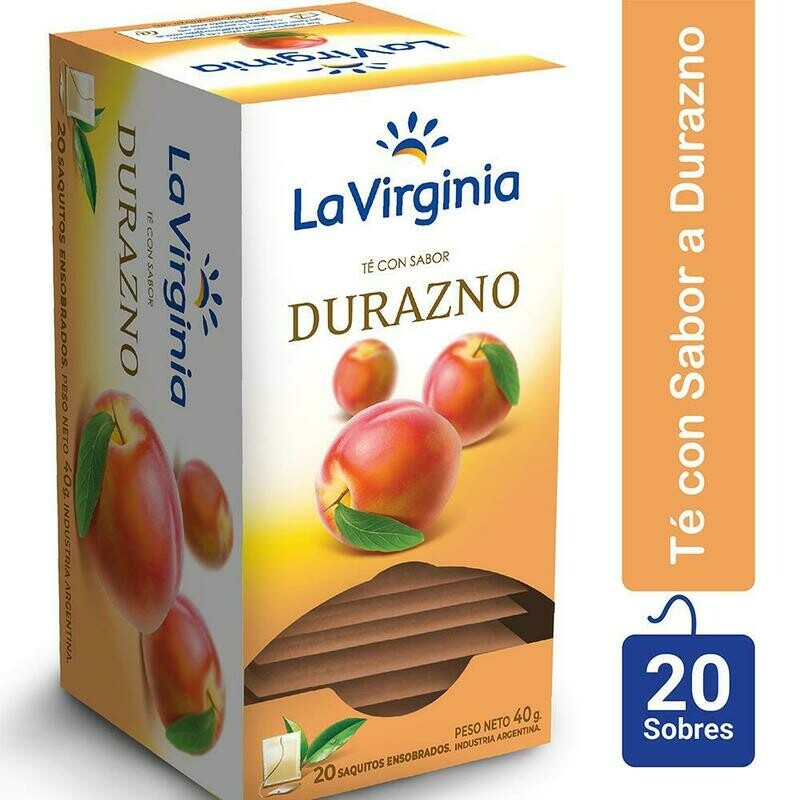 TE SABOR DURAZNO LA VIRGINIA - 20 SOBRES