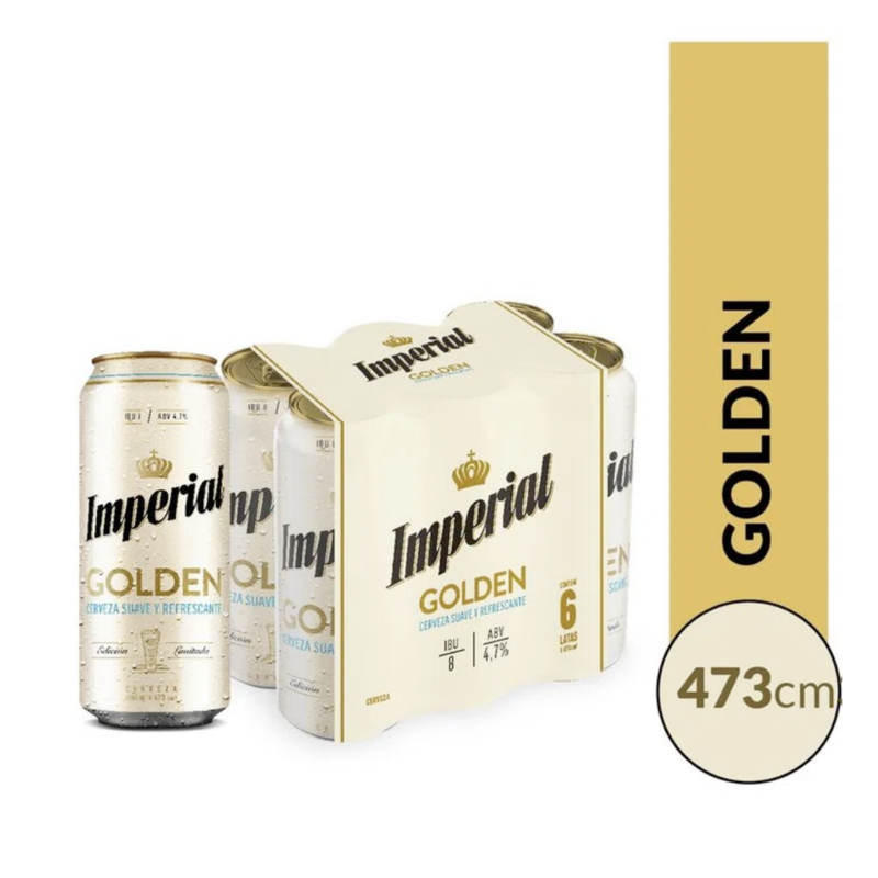 CERVEZA IMPERIAL GOLDEN 473ML - PACK X 6
