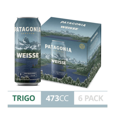 CERVEZA PATAGONIA WEISSE 473ML - PACK X 6