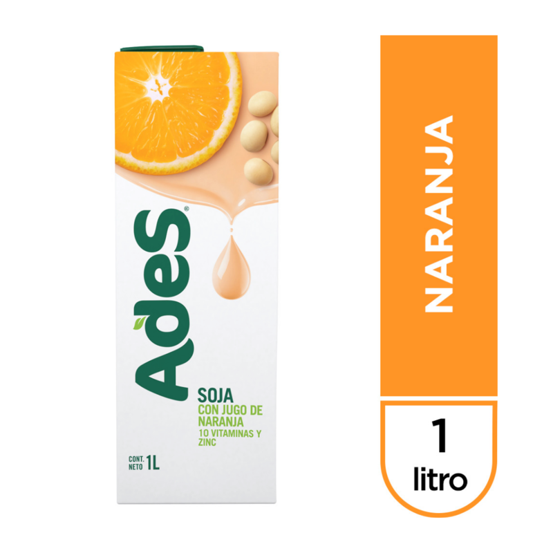 JUGO ADES DE NARANJA 1L