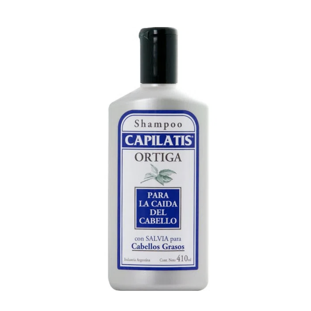 SHAMPOO CAPILATIS CONTROL CAÍDA CABELLO GRASO CON ORTIGA Y SALVIA X 410 ML