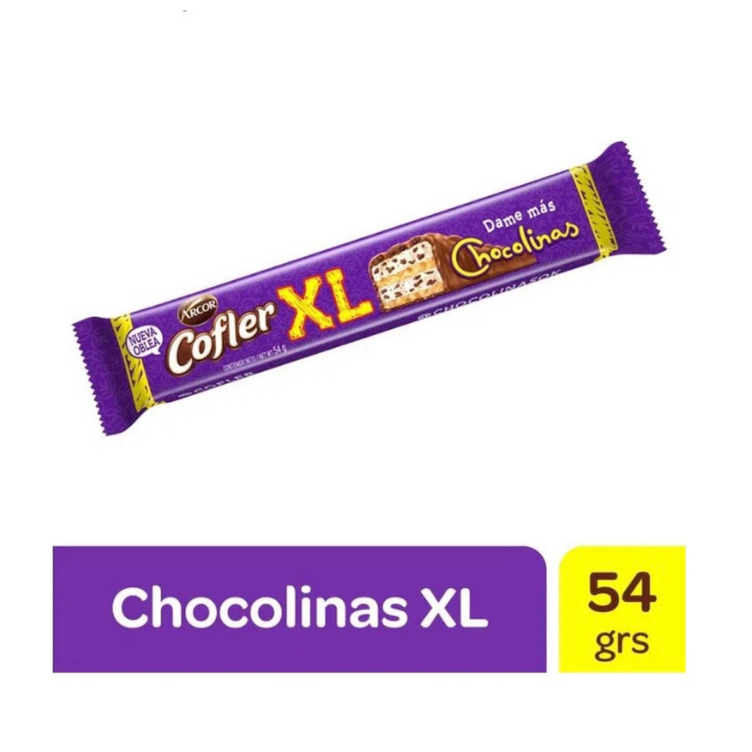 OBLEA COFLER CHOCOLINAS XL 54G