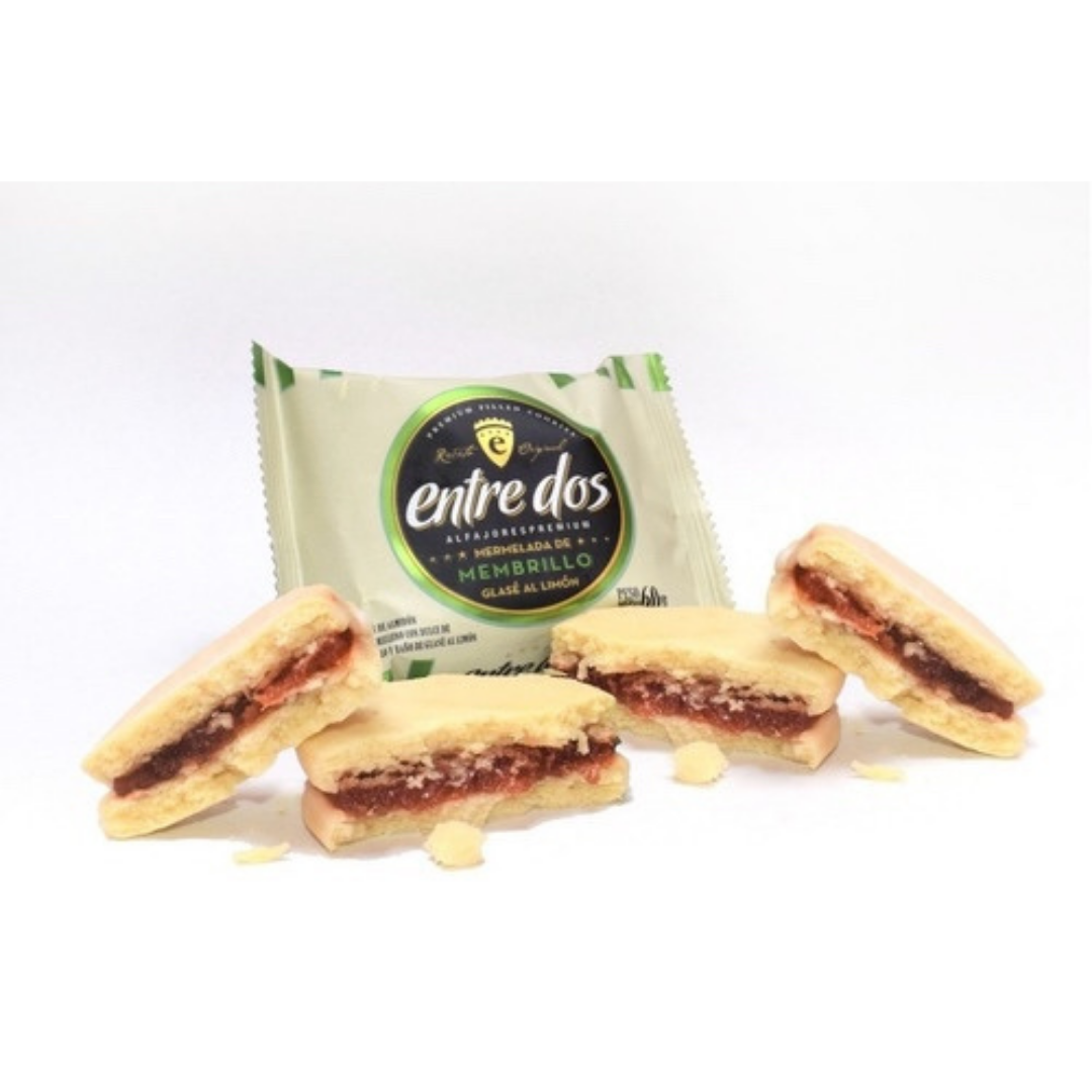 ALFAJOR ENTRE DOS PREMIUM MAIZENA Y MEMBRILLO - 12 UNIDADES