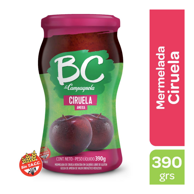 BC LA CAMPAGNOLA MERMELADA DE CIRUELA 390G