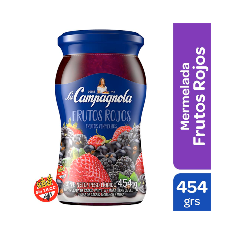 MERMELADA LA CAMPAGNOLA DE FRUTOS ROJOS 454G