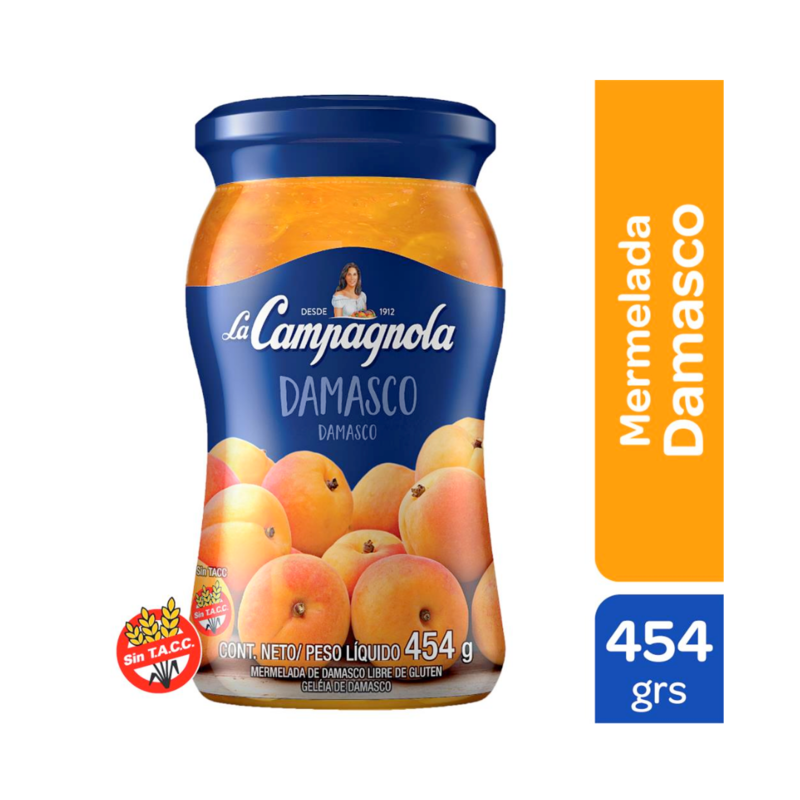 MERMELADA LA CAMPAGNOLA DE DAMASCO 454G