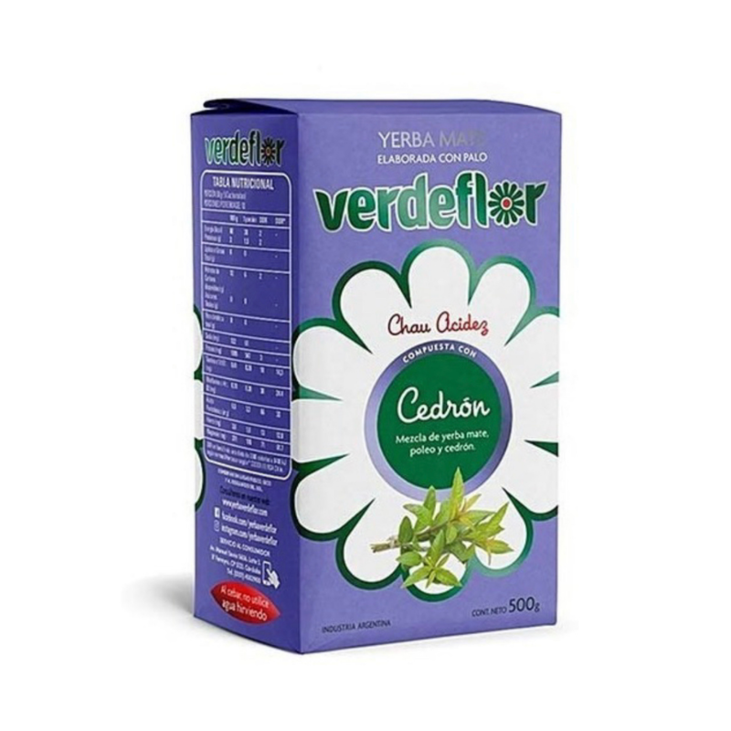 YERBA MATE VERDEFLOR CEDRON 500GR