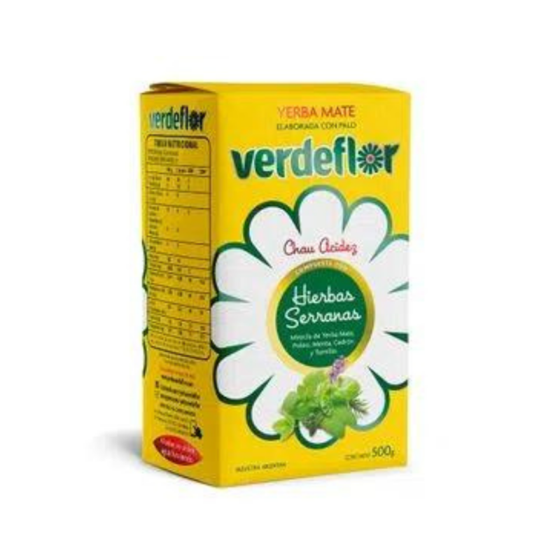 YERBA MATE VERDEFLOR HIERBAS SERRANAS 500GR