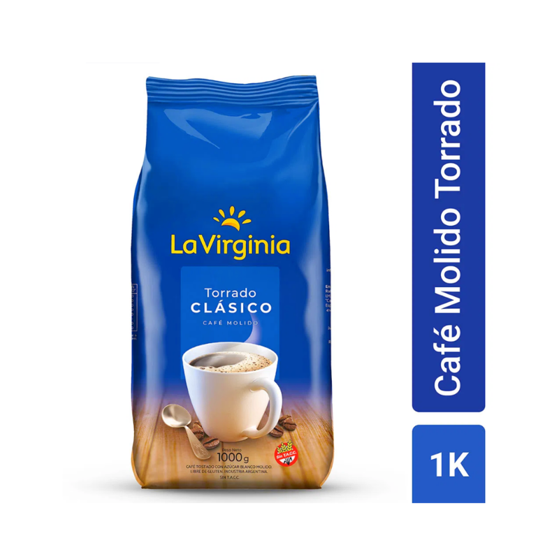 CAFE LA VIRGINIA MOLIDO - 1 KG