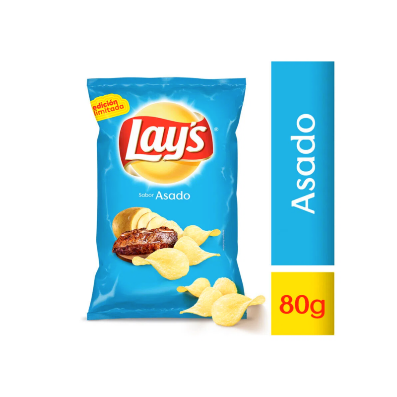 PAPAS FRITAS LAYS SABOR ASADO - 80G