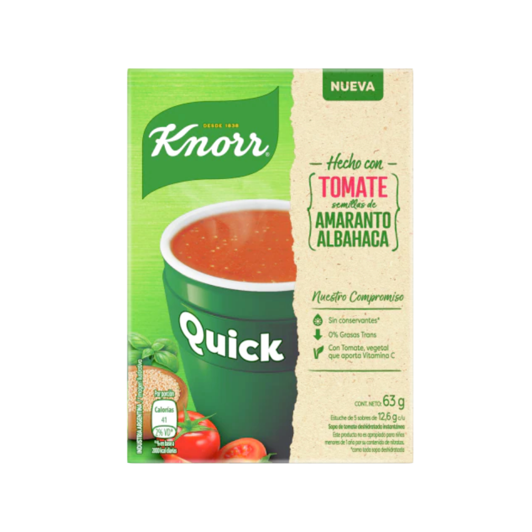 SOPA KNORR QUICK TOMATE 5 SOBRES