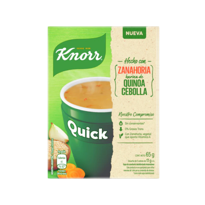 SOPA KNORR QUICK ZANAHORIA 5 SOBRES