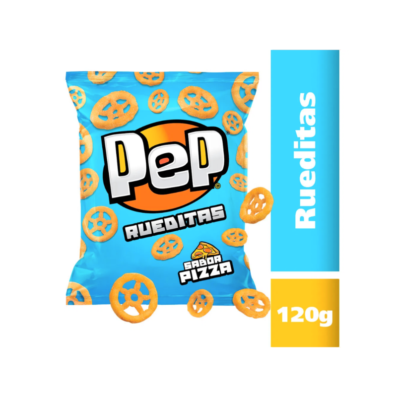PALITOS SALADOS PEP RUEDITAS SABOR PIZZA - 120g