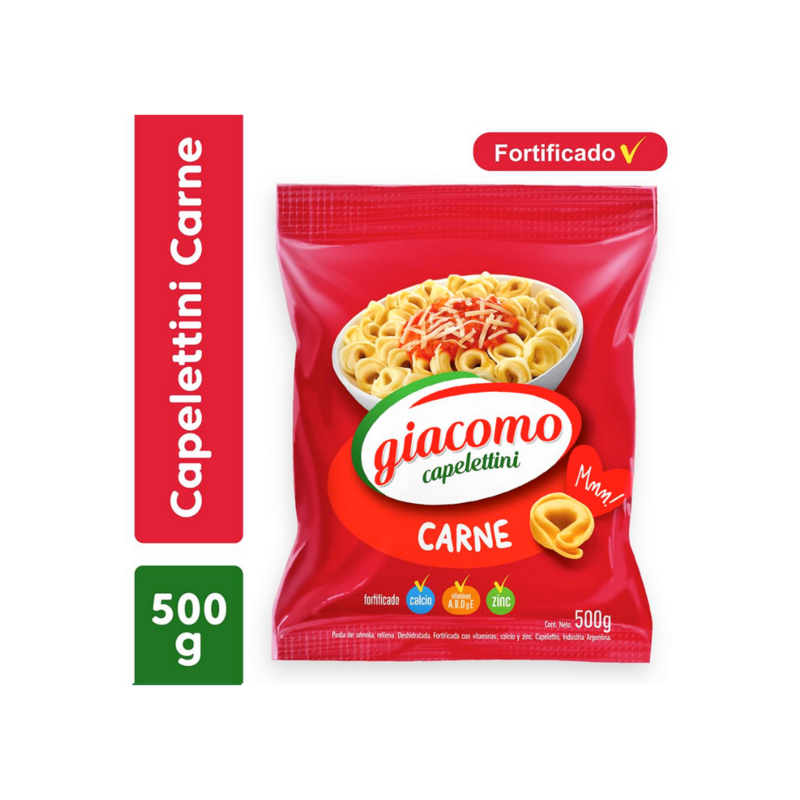 GIACOMO CAPELETTINI CARNE 500 GR