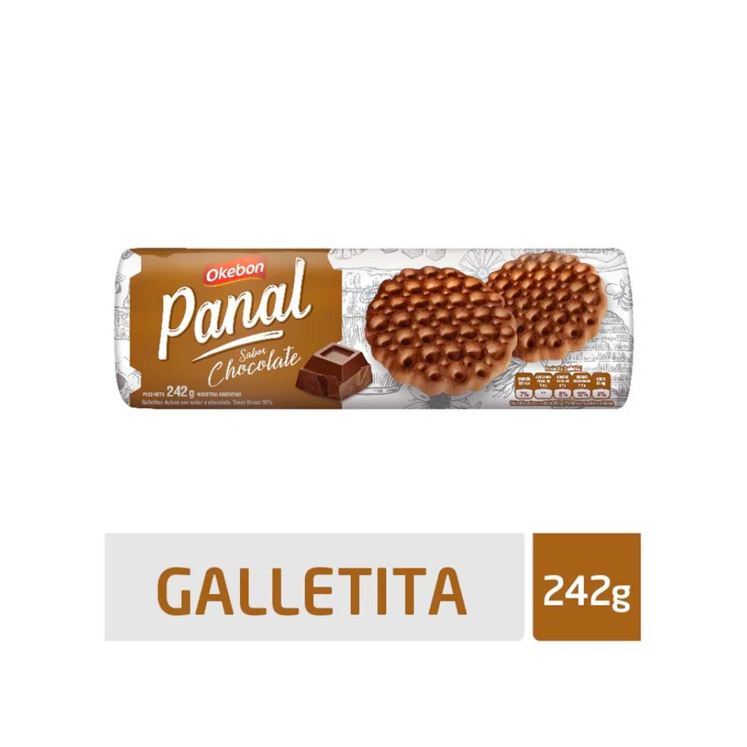 GALLETITAS OKEBON PANAL SABOR CHOCOLATE