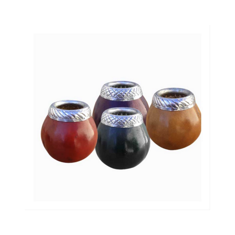 MATE DE CALABAZA CON VIROLA DE ALUMINIO