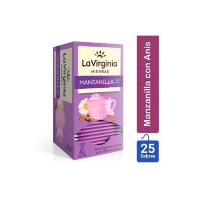 TE LA VIRGINIA SABOR MANZANILLA CON ANIS - 25 SOBRES TE LA VIRGINIA SABOR MANZANILLA CON ANIS - 25 SOBRES