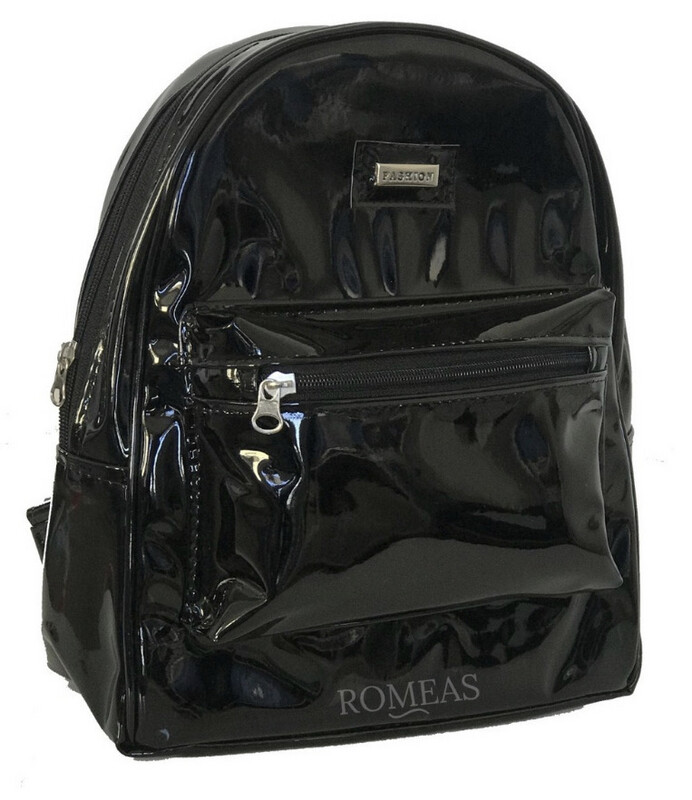 Mochila Mujer Eco Cuero Charol Moda