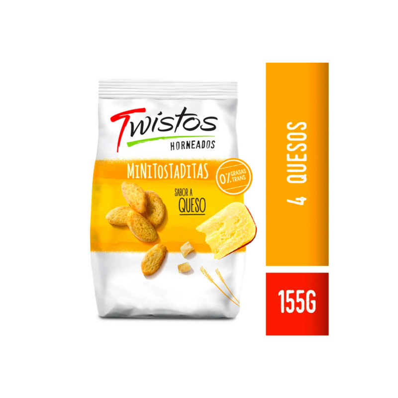 TWISTOS SABOR 4 QUESOS 155G