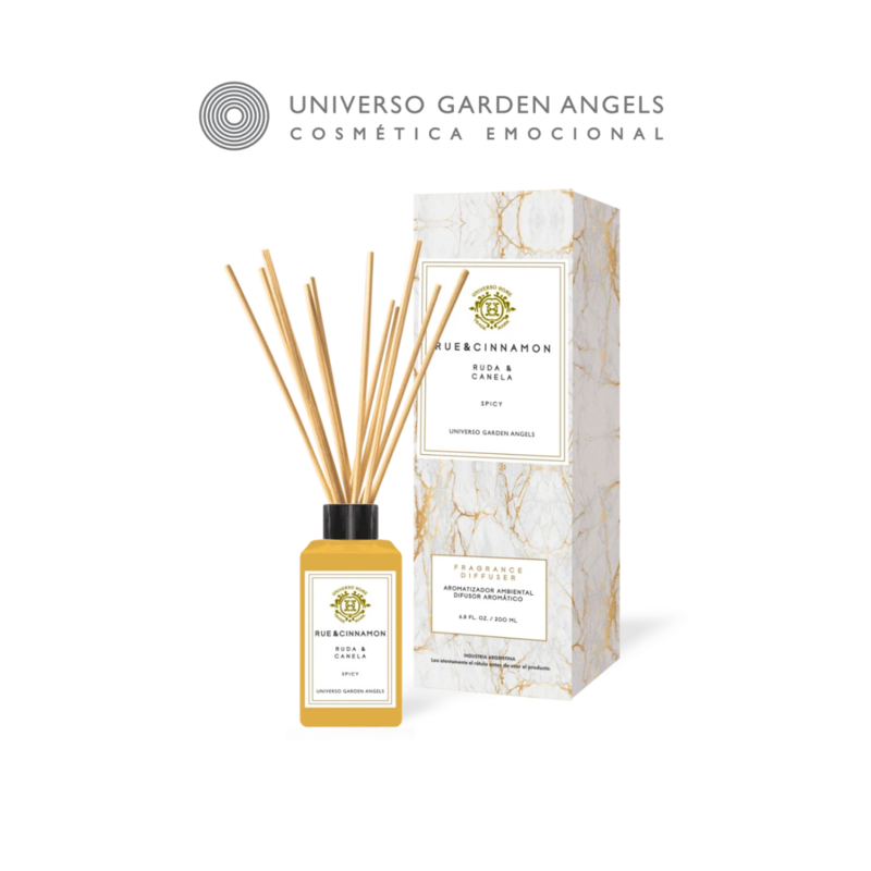 DIFUSOR AROMATICO RUE &amp; CINNAMON - UNIVERSO  GARDEN ANGELS