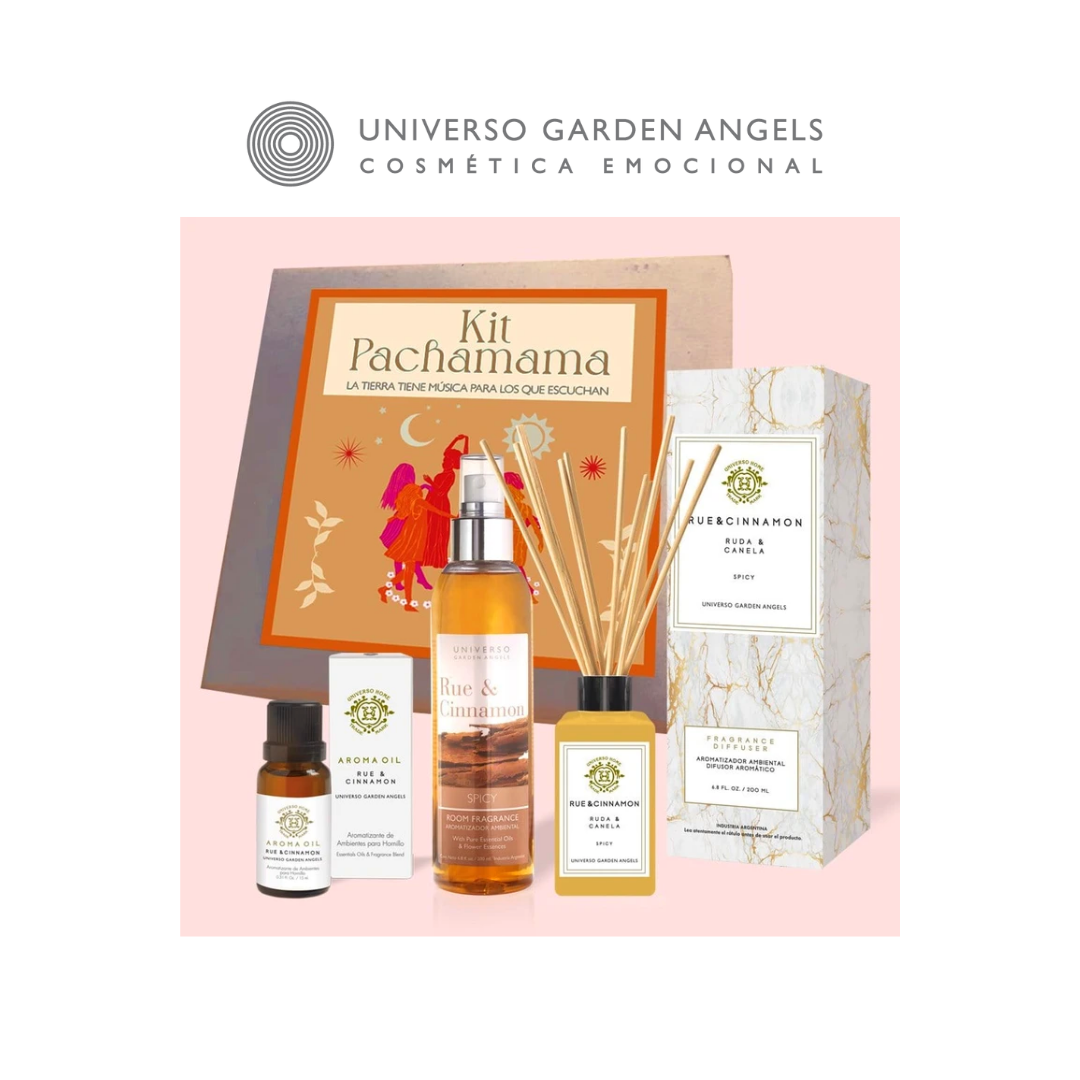 KIT PACHAMAMA - RUDA CANELA & CINNAMON - UNIVERSO GARDEN ANGELS