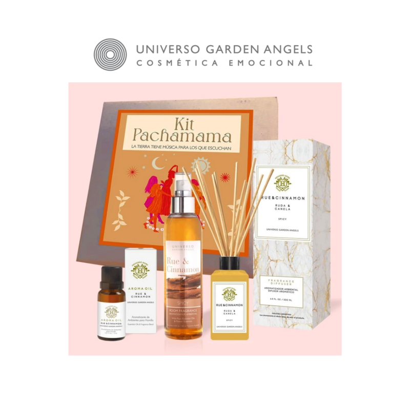 KIT PACHAMAMA - RUDA CANELA &amp; CINNAMON - UNIVERSO  GARDEN ANGELS
