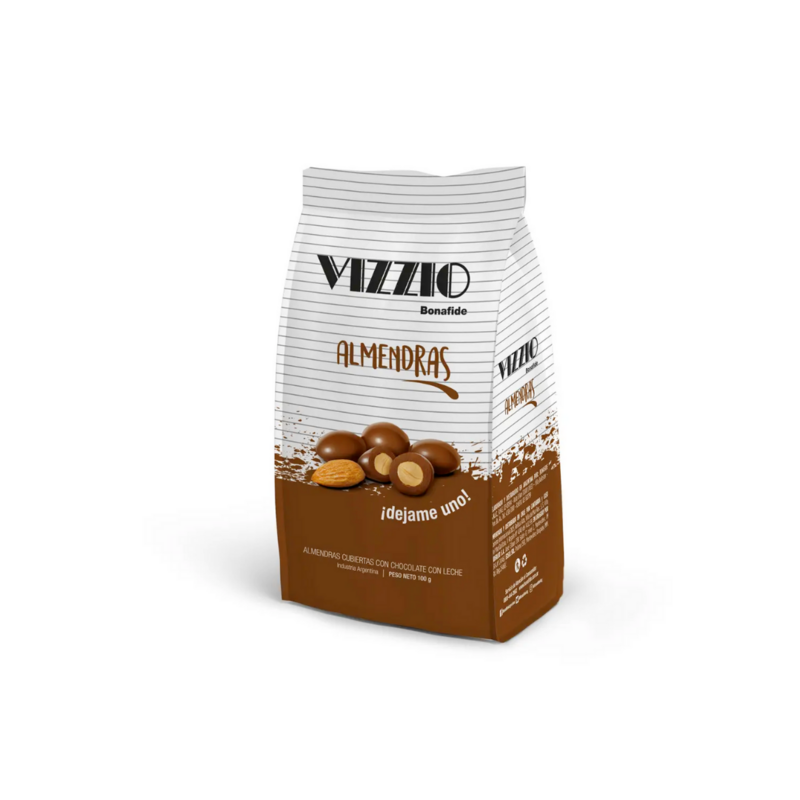 VIZZIO ALMENDRAS CON CHOCOLATE BONAFIDE - 100G