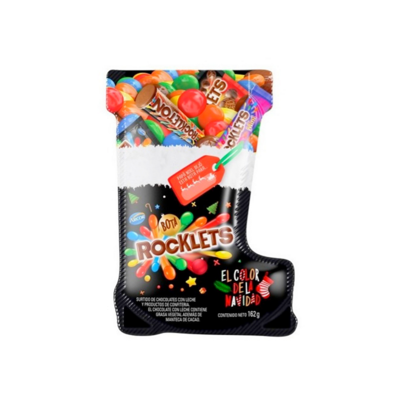 BOTA NAVIDAD ROCKLETS SURTIDO 162G