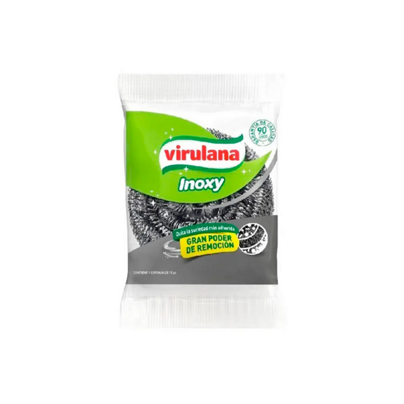 VIRULANA INOXY ESPONJA DE ACERO- PACK X 3U