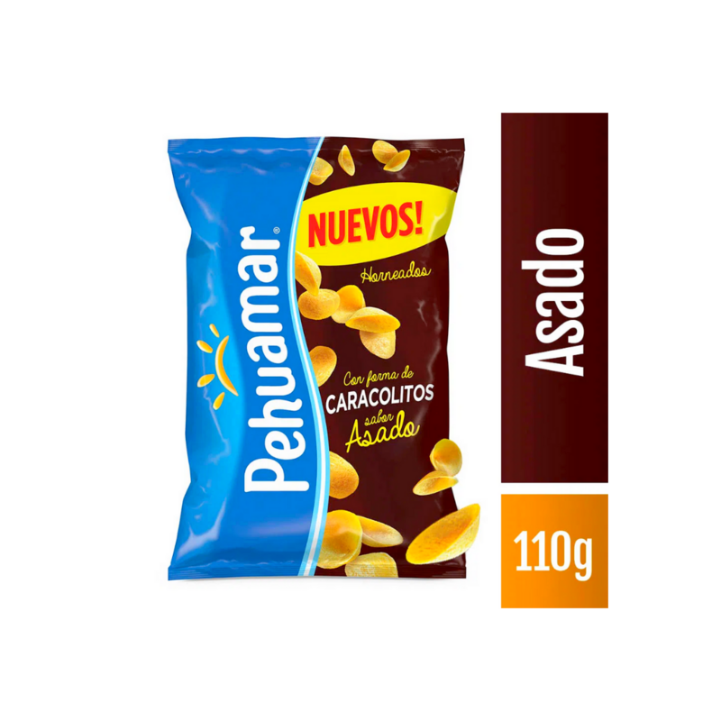 CARACOLITOS CHIZITOS PEHUAMAR SABOR ASADO - 110G