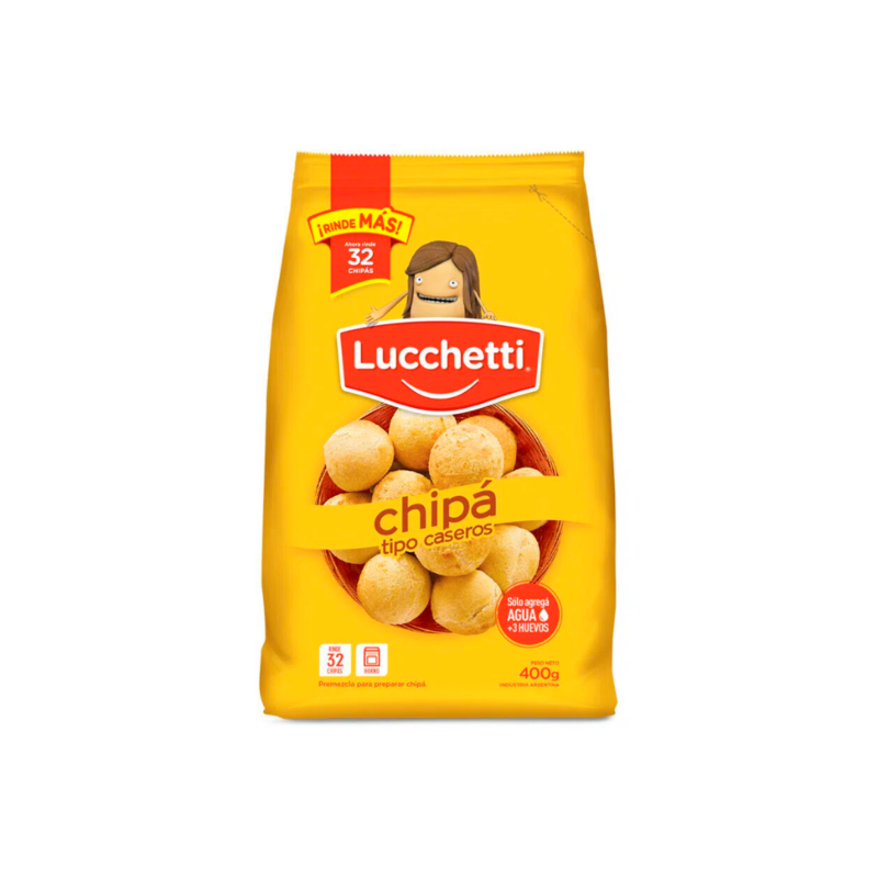PREMEZCLA CHIPA LUCCHETTI  400 G.