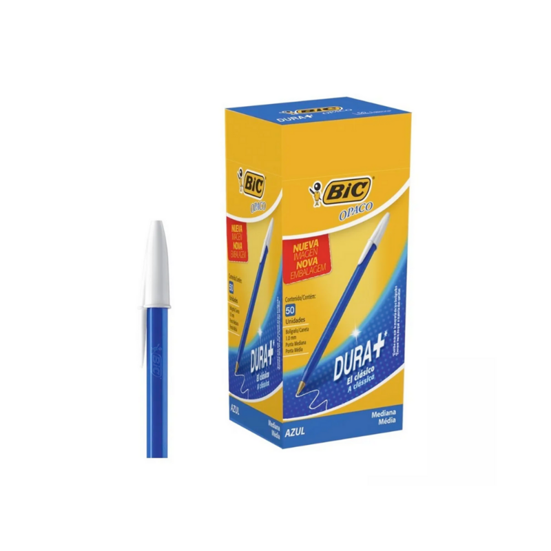 BOLIGRAFO BIROME BIC COLOR AZUL CAJA X50 UNID