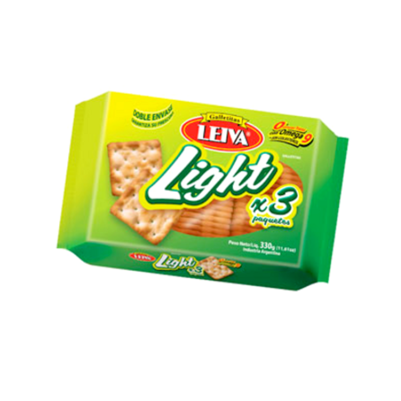 GALLETITAS LEIVA SANDWICH LIGHT 330G - PACK X 3U