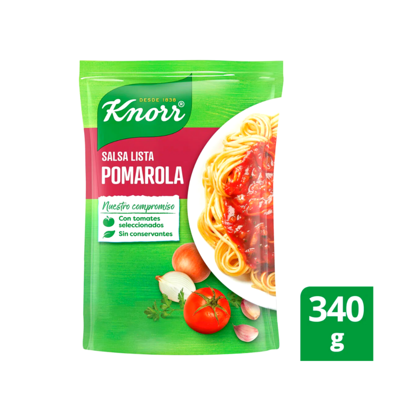 SALSA LISTA KNORR POMAROLA 340 G