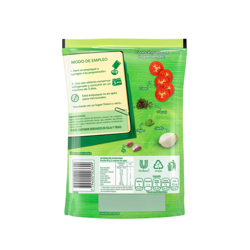 SALSA LISTA KNORR PIZZA 340 G