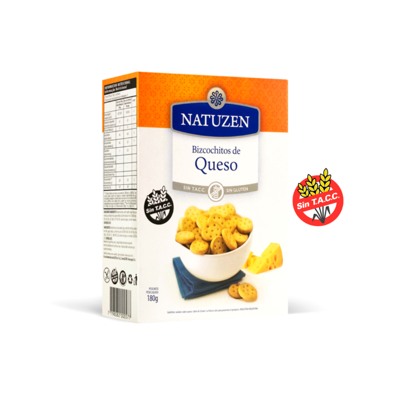 BIZCOCHITOS SABOR QUESO SIN TACC 200 GR