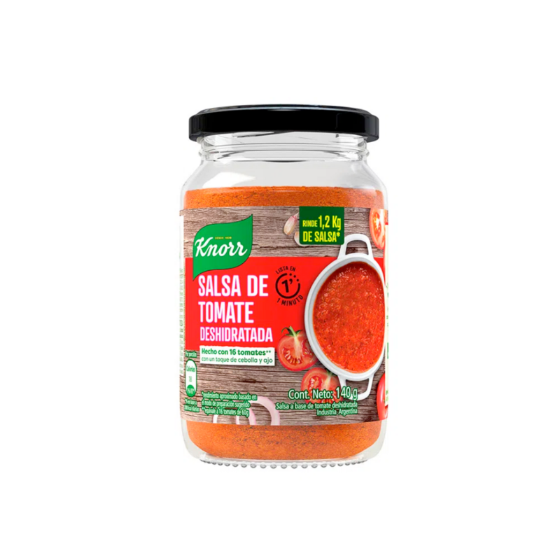SALSA DE TOMATE DESHIDRATADO KNORR FRASCO  140G