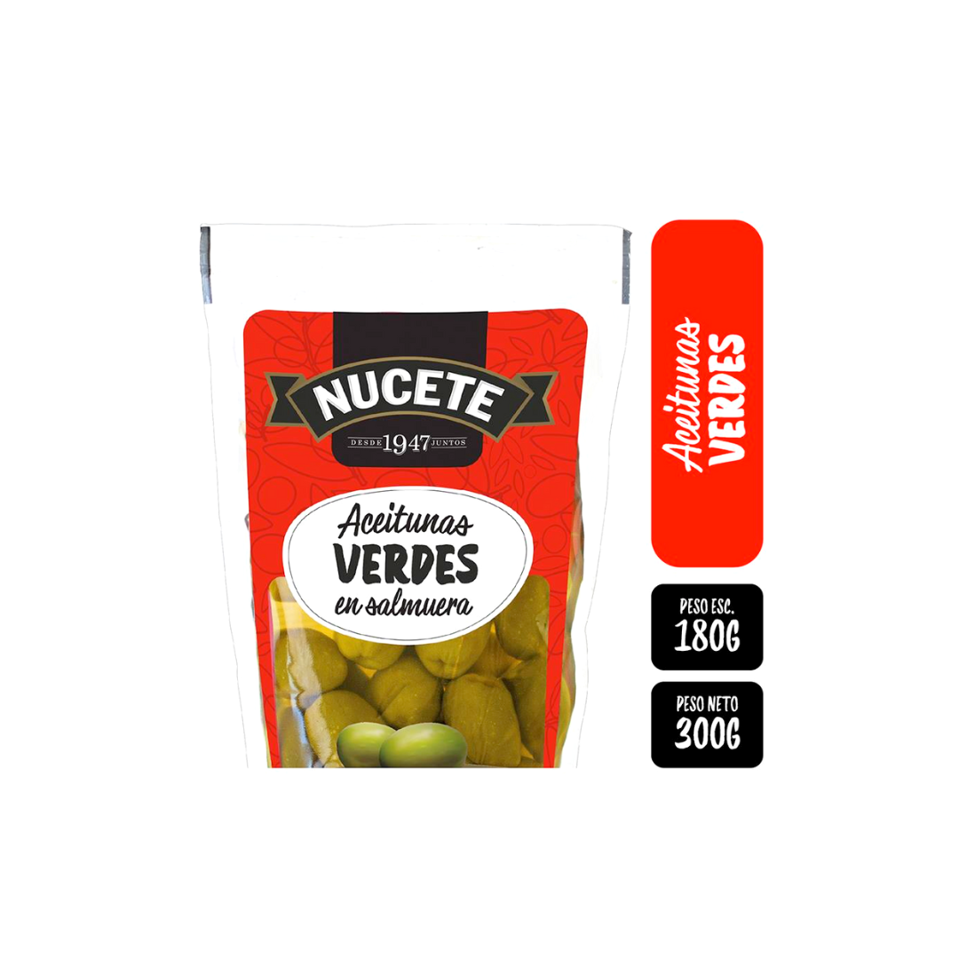 ACEITUNAS VERDES NUCETE 300 GR