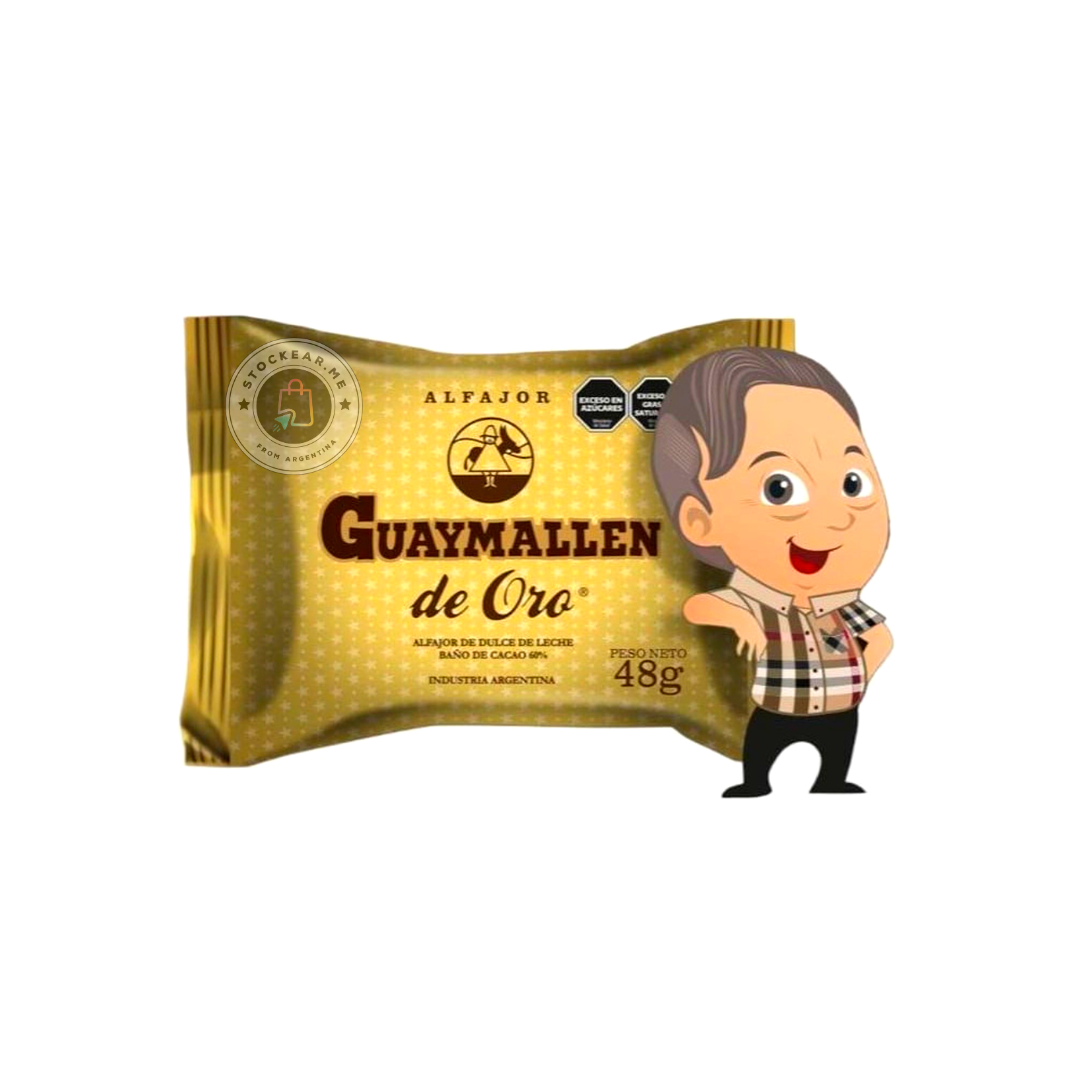 ALFAJOR GUAYMALLEN DE ORO 48G - PACK X 12