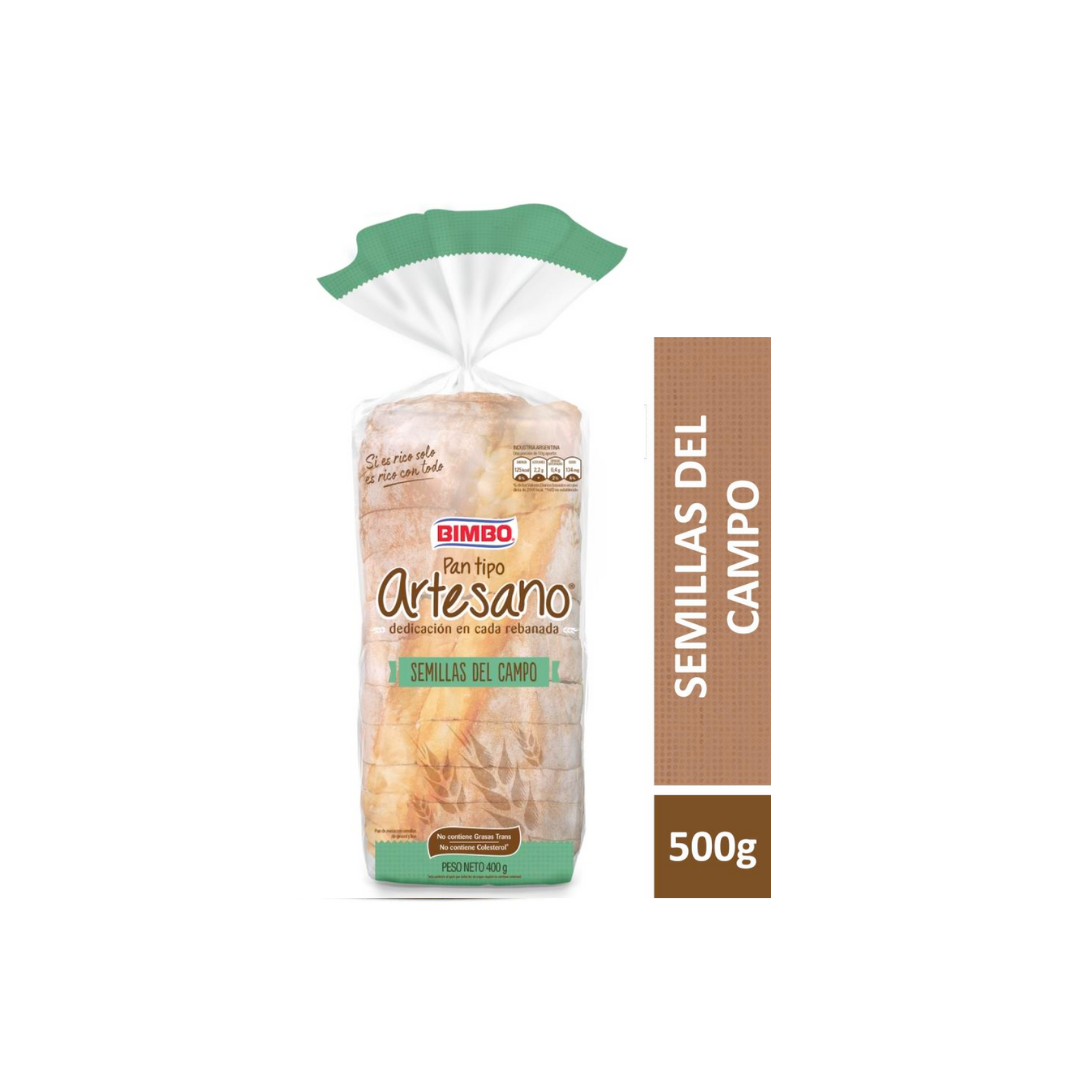 PAN BIMBO ARTESANO SEMILLAS DEL CAMPO 500G