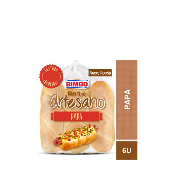 BIMBO ARTESANO PAN DE PAPA PANCHO - PACK 6U