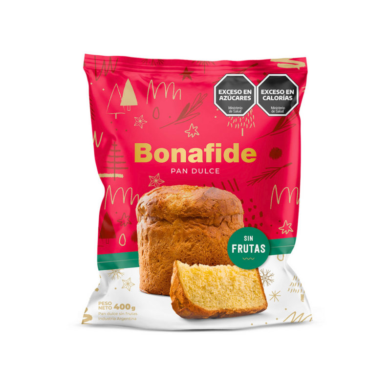 PAN DULCE BONAFIDE SIN FRUTAS