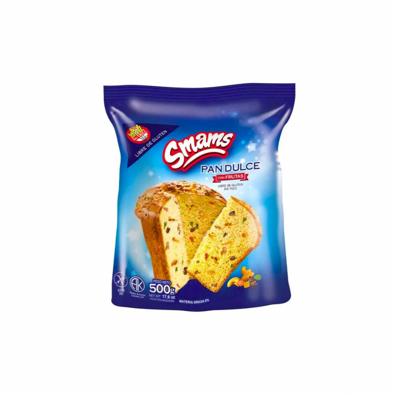 PAN DULCE SMAMS CON FRUTAS - SIN TACC
