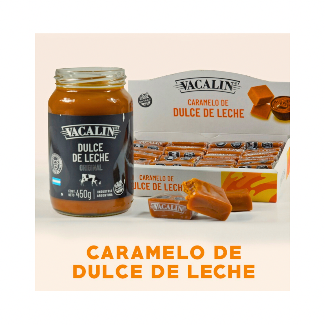 CARAMELO DE DULCE DE LECHE VACALIN BOX X 28U