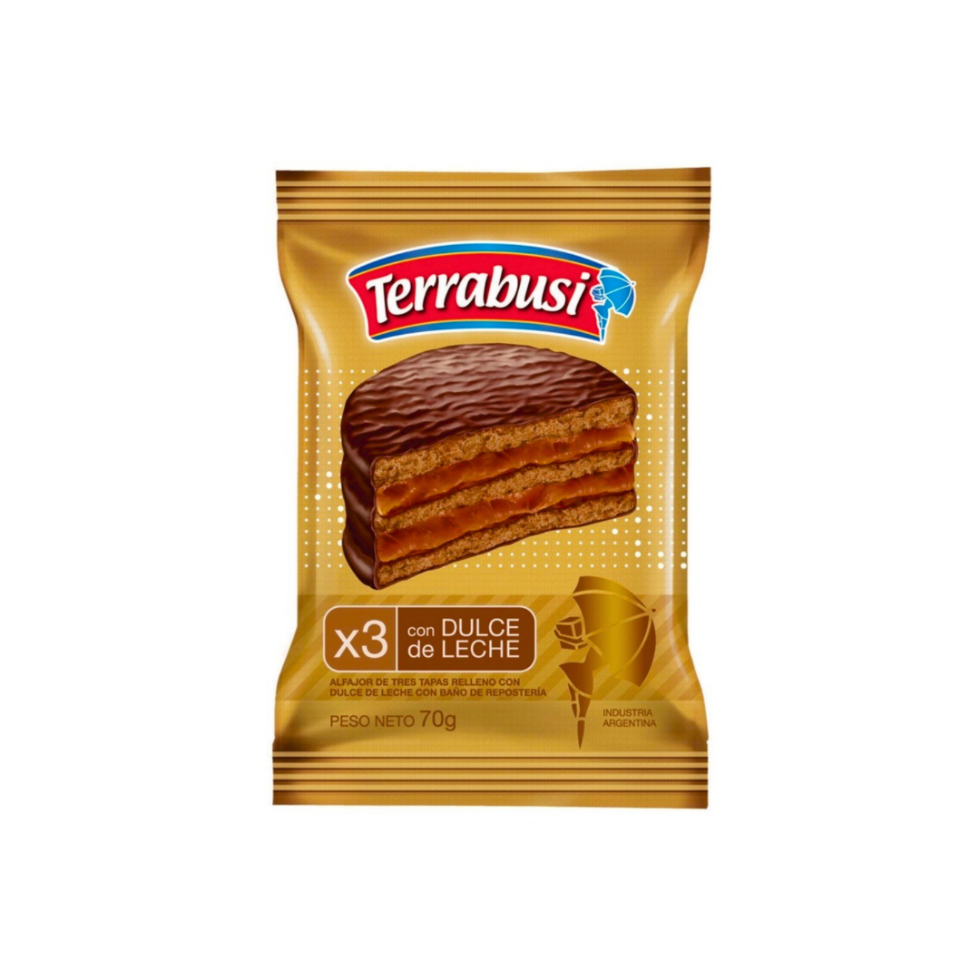ALFAJOR TERRABUSI DDL TRIPLE 70GR - PACK X 6U